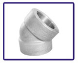ASTM A105 Carbon Steel Forged Fittings   Threaded 45° Elbow in our stockyard