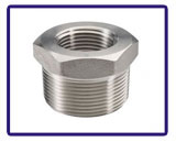 ASTM B366 Incoloy 825 Socket Weld Fittings Threaded Hex Head Bushing in our stockyard